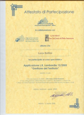2008:Gestione territorio
